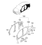 Diagram for 2007 Hyundai Elantra Fuel Filler Housing - 71531-2H010