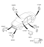 Diagram for 2009 Hyundai Elantra Car Key - 95430-2H200