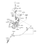 Diagram for 2006 Hyundai Elantra Shift Cable - 46790-2H100