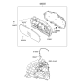 Diagram for 2007 Hyundai Elantra Speedometer - 94001-2H040