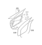 Diagram for 2006 Hyundai Elantra Weather Strip - 82220-2H000