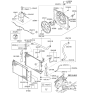 Diagram for 2010 Hyundai Elantra Touring Radiator fan - 25231-2H000