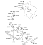 Diagram for 2006 Hyundai Elantra Engine Mount - 21810-2H000