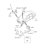 Diagram for 2009 Hyundai Elantra ABS Sensor - 59810-2H300