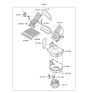 Diagram for 2007 Hyundai Elantra Cabin Air Filter - 08790-2H000-A