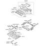 Diagram for Hyundai Elantra Front Cross-Member - 65610-2H010