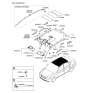 Diagram for 2007 Hyundai Elantra Sun Visor - 85202-2H110-8M