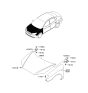 Diagram for 2009 Hyundai Elantra Hood Hinge - 79110-2H000