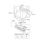 Diagram for 2009 Hyundai Elantra Weather Strip - 86431-2H001