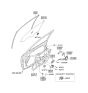 Diagram for Hyundai Elantra Window Regulator - 82471-2H000