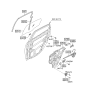 Diagram for 2008 Hyundai Elantra Window Regulator - 83471-2H010