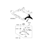 Diagram for Hyundai Elantra Control Arm Bushing - 54551-2H000