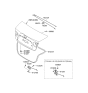 Diagram for 2008 Hyundai Elantra Tailgate Latch - 81230-2H000