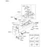 Diagram for 2008 Hyundai Elantra Armrest - 84660-2H200-BL