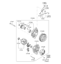 Diagram for Hyundai Elantra Alternator Bracket - 37460-23651