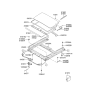 Diagram for 2008 Hyundai Elantra Sunroof - 81610-2H000