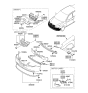 Diagram for 2008 Hyundai Elantra Bumper - 86511-2H000