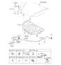 Diagram for Hyundai Elantra Headlight Seal - 86435-2H000