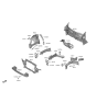 Diagram for Hyundai Ioniq 6 Radiator Support - 64101-KL000