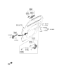 Diagram for 2023 Hyundai Ioniq 6 Door Latch Assembly - 81410-KL100