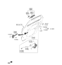 Diagram for Hyundai Ioniq 6 Door Latch Assembly - 81410-KL100