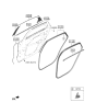 Diagram for Hyundai Ioniq 6 Door Seal - 83210-KL000