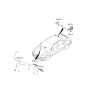 Diagram for 2023 Hyundai Ioniq 6 Antenna - 96210-KL300-TAN