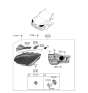 Diagram for Hyundai Ioniq 6 Headlight - 92101-KL120