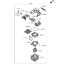 Diagram for 2023 Hyundai Ioniq 6 Blower Motor - 97113-GI050