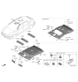 Diagram for Hyundai Ioniq 6 Sun Visor - 85220-KL010-NNB