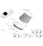 Diagram for 2023 Hyundai Ioniq 6 Weather Strip - 86430-KL000