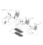 Diagram for 2023 Hyundai Ioniq 6 Armrest - 89900-KL530-UDP