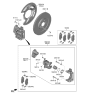 Diagram for Hyundai Ioniq 6 Brake Caliper Bracket - 58310-KLA00