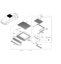 Diagram for Hyundai Ioniq 6 Weather Strip - 81614-KL000