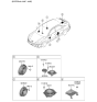 Diagram for 2022 Hyundai Elantra Car Speakers - 96340-AA100