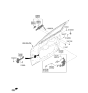 Diagram for Hyundai Ioniq 6 Door Latch Assembly - 81310-KL120