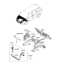 Diagram for Hyundai Entourage Radiator Support - 64100-4J010