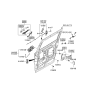 Diagram for 2006 Hyundai Entourage Door Handle - 83660-4D011