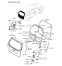 Diagram for 2006 Hyundai Entourage Door Handle - 81756-3E001-CS