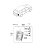 Diagram for 2006 Hyundai Entourage Light Socket - 92415-4J000