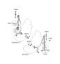 Diagram for 2008 Hyundai Entourage Seat Belt - 88810-4D500-CS