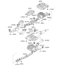 Diagram for 2008 Hyundai Entourage Muffler Hanger Straps - 28761-3A000