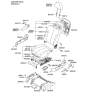 Diagram for Hyundai Entourage Armrest - 88901-4J030-CS6