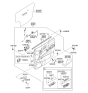 Diagram for 2006 Hyundai Entourage Mirror Switch - 93540-4D000