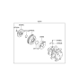 Diagram for 2008 Hyundai Entourage A/C Clutch - 97644-4D901