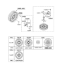 Diagram for 2008 Hyundai Entourage Lug Nuts - 52950-2G000