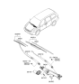 Diagram for 2006 Hyundai Entourage Wiper Motor - 98110-4D000