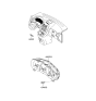 Diagram for 2006 Hyundai Entourage Instrument Cluster - 94001-4J540