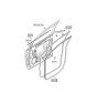 Diagram for 2007 Hyundai Entourage Weather Strip - 82110-4D001