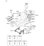 Diagram for 2007 Hyundai Entourage Seat Cover - 89360-4D111-CS6